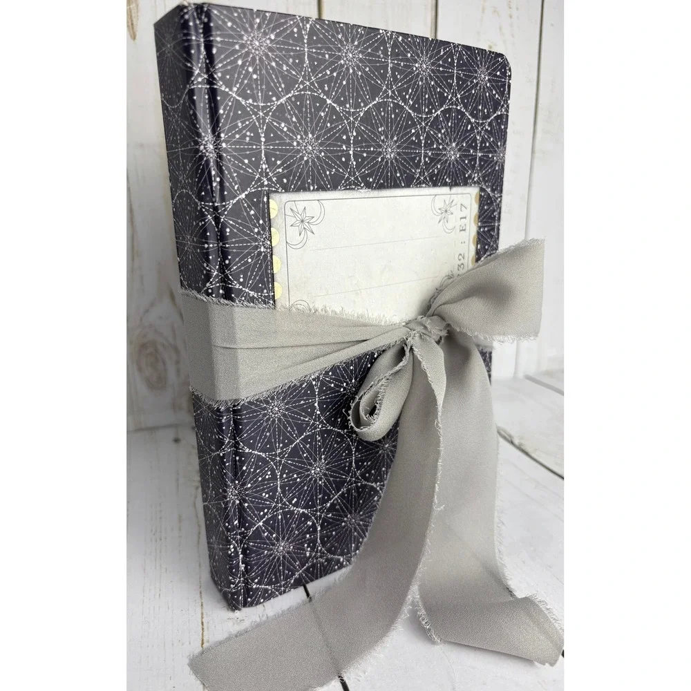 Handmade Celestial Junk Journal Night Sky Moon Stars Constellation Scrapbook